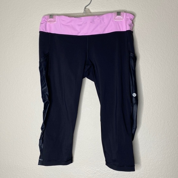 lululemon athletica Pants - Lululemon crop pocket pants womens 10 ten work out